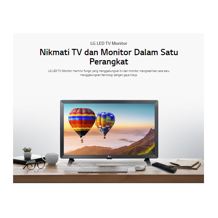 LG HD Smart LED TV Monitor 24" - 24TN520S